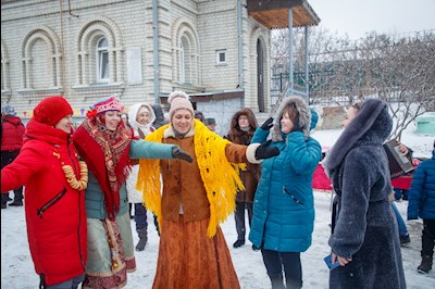 Зимний праздник в селе Пристанное