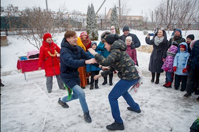 Зимний праздник в селе Пристанное