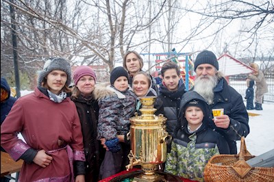 Зимний праздник в селе Пристанное