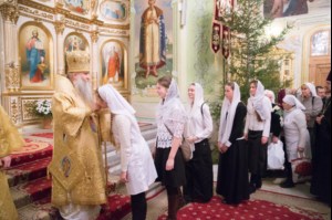 Рождественская вечерня в Покровском храме Саратова