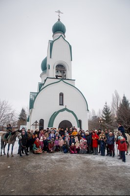 Зимний праздник в селе Пристанное