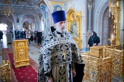 Литургия Преждеосвященных Даров в Свято-Троицком кафедральном соборе г. Саратова