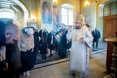 Встреча саратовских святителей в Покровском соборе