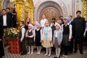 В канун празднования Собора Саратовских святых Митрополит Лонгин совершил Всенощное бдение в Свято-Троицком кафедральном соборе города Саратова