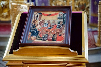 Великая вечерня в соединении с Литургией святителя Василия Великого в Свято-Троицком кафедральном соборе г. Саратова