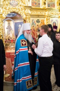 В канун празднования Собора Саратовских святых Митрополит Лонгин совершил Всенощное бдение в Свято-Троицком кафедральном соборе города Саратова