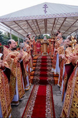 Божественная литургия в Вавиловом Доле