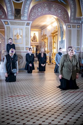 Литургия Преждеосвященных Даров в Свято-Троицком кафедральном соборе г. Саратова