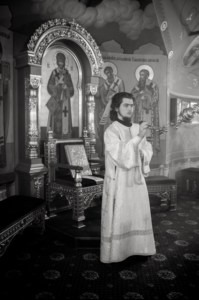Крещальная литургия в Свято-Троицком кафедральном соборе Саратова