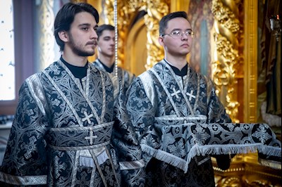 Литургия Преждеосвященных Даров в Свято-Троицком кафедральном соборе г. Саратова