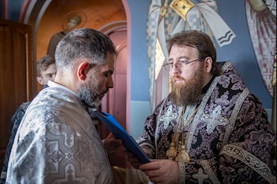 Литургия Преждеосвященных Даров в Свято-Троицком кафедральном соборе г. Саратова