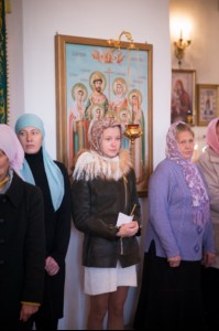 Всенощное бдение в храме в честь Архангела Михаила села Михайловка Саратовского района