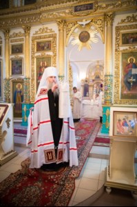 Всенощное бдение в храме в честь Архангела Михаила села Михайловка Саратовского района