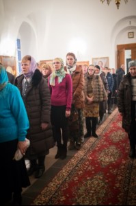 Всенощное бдение в храме в честь Архангела Михаила села Михайловка Саратовского района