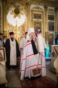 Всенощное бдение в храме в честь Архангела Михаила села Михайловка Саратовского района