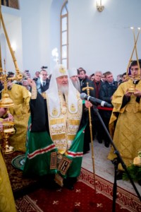 Святейший Патриарх Кирилл совершил малое освящение храма во имя святых равноапостольных Кирилла и Мефодия, учителей Словенских, при Саратовском государственном университете им. Н.Г. Чернышевского