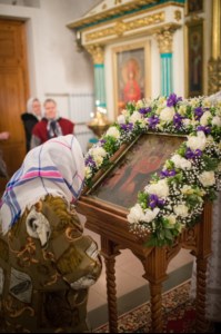 Всенощное бдение в храме в честь Архангела Михаила села Михайловка Саратовского района