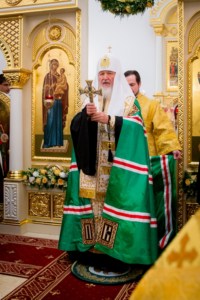 Святейший Патриарх Кирилл совершил малое освящение храма во имя святых равноапостольных Кирилла и Мефодия, учителей Словенских, при Саратовском государственном университете им. Н.Г. Чернышевского
