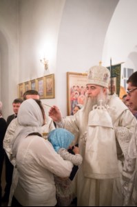 Всенощное бдение в храме в честь Архангела Михаила села Михайловка Саратовского района