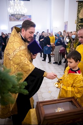 В Саратове встретили частицу мощей святителя Спиридона Тримифунтского