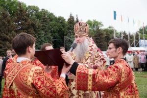Божественная литургия на Архиерейском подворье — храме во имя святых равноапостольных Мефодия и Кирилла при СГУ