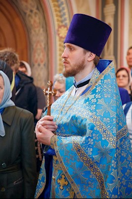 Великая вечерня в соединении с Литургией святителя Иоанна Златоуста в Свято-Троицком кафедральном соборе г. Саратова