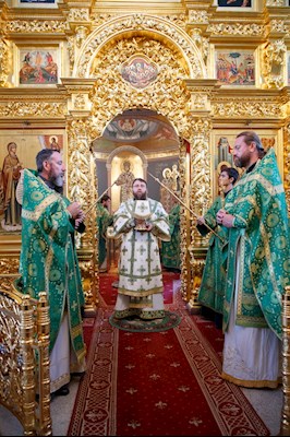 Митрополит Игнатий совершил Божественную литургию в Свято-Троицком кафедральном соборе г. Саратова