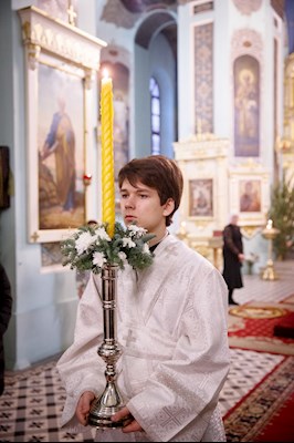 Соборное служение архиереев Саратовской митрополии в Свято-Духовском соборе Саратова