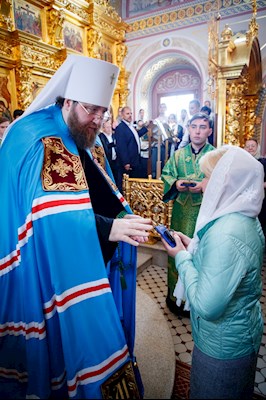 Митрополит Игнатий совершил Божественную литургию в Свято-Троицком кафедральном соборе г. Саратова