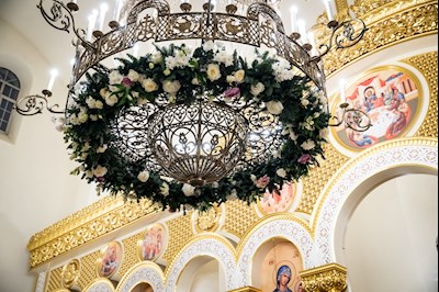 В Спиридоновском соборном храме встретили ковчег с частицей мощей святителя Спиридона Тримифунтского