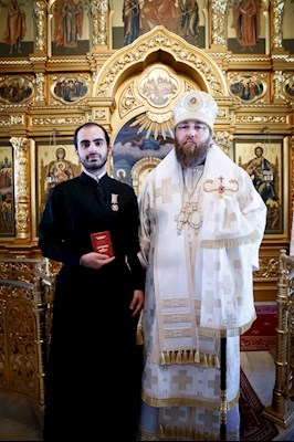 Крещальная литургия в Свято-Троицком кафедральном соборе Саратова
