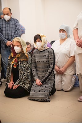 В больничном храме святителя Василия Великого совершен чин положения антиминса