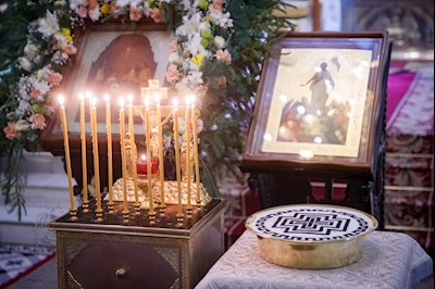 Соборное служение архиереев Саратовской митрополии в Свято-Духовском соборе Саратова