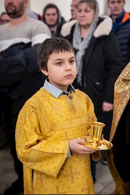 В Спиридоновском соборном храме встретили ковчег с частицей мощей святителя Спиридона Тримифунтского