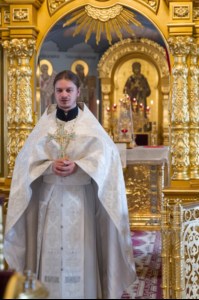 Крещальная литургия в Свято-Троицком соборе Саратова