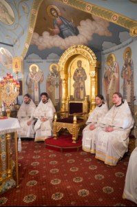 Крещальная литургия в Свято-Троицком кафедральном соборе Саратова