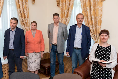 Митрополит Саратовский и Вольский Игнатий представил сотрудникам ФХУ нового руководителя управления
