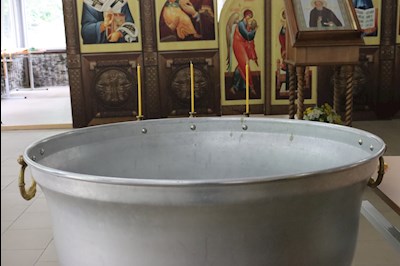 В лагере «Солнечный» состоялось очередное крещение