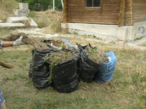 Добровольцы провели уборку территории у монастырского источника