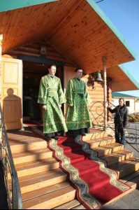 Всенощное бдение в храме во имя преподобного Сергия Радонежского с. Кошели Воскресенского района