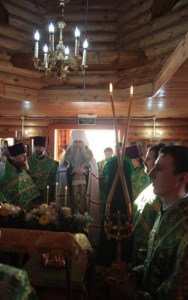 Всенощное бдение в храме во имя преподобного Сергия Радонежского с. Кошели Воскресенского района