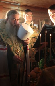 Всенощное бдение в храме во имя преподобного Сергия Радонежского с. Кошели Воскресенского района