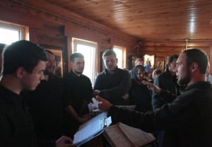 Всенощное бдение в храме во имя преподобного Сергия Радонежского с. Кошели Воскресенского района