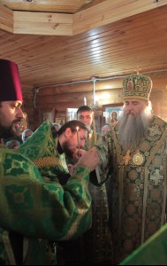 Всенощное бдение в храме во имя преподобного Сергия Радонежского с. Кошели Воскресенского района