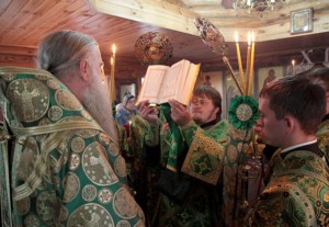 Всенощное бдение в храме во имя преподобного Сергия Радонежского с. Кошели Воскресенского района