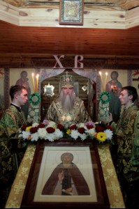 Всенощное бдение в храме во имя преподобного Сергия Радонежского с. Кошели Воскресенского района
