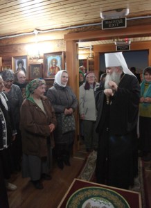 Всенощное бдение в храме во имя преподобного Сергия Радонежского с. Кошели Воскресенского района