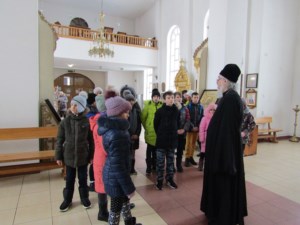 Священник встретился с юными друзьями полиции
