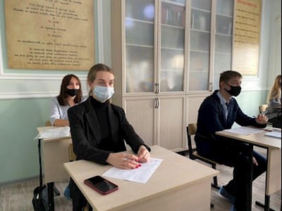 В Покровской гимназии состоялся профориентационный семинар для студентов университета