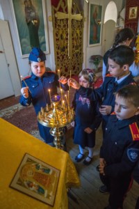 Гимназисты побывали в гостях у юных казаков